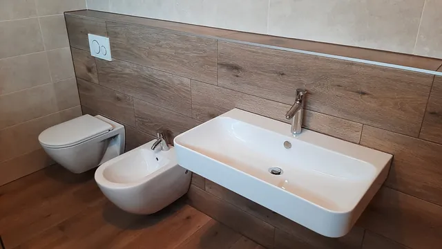 Kupaonica s ugradbenim WC-om, bideom i umivaonikom
